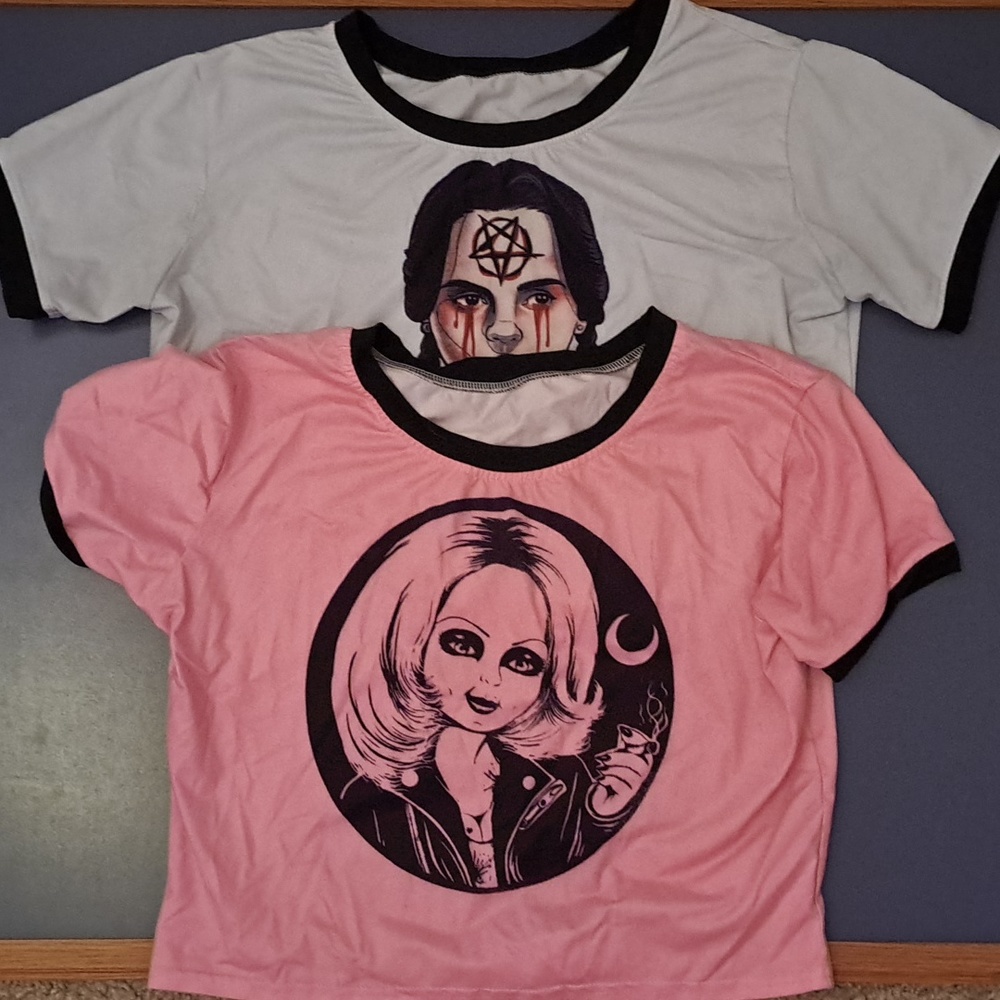 Horror crop tops
